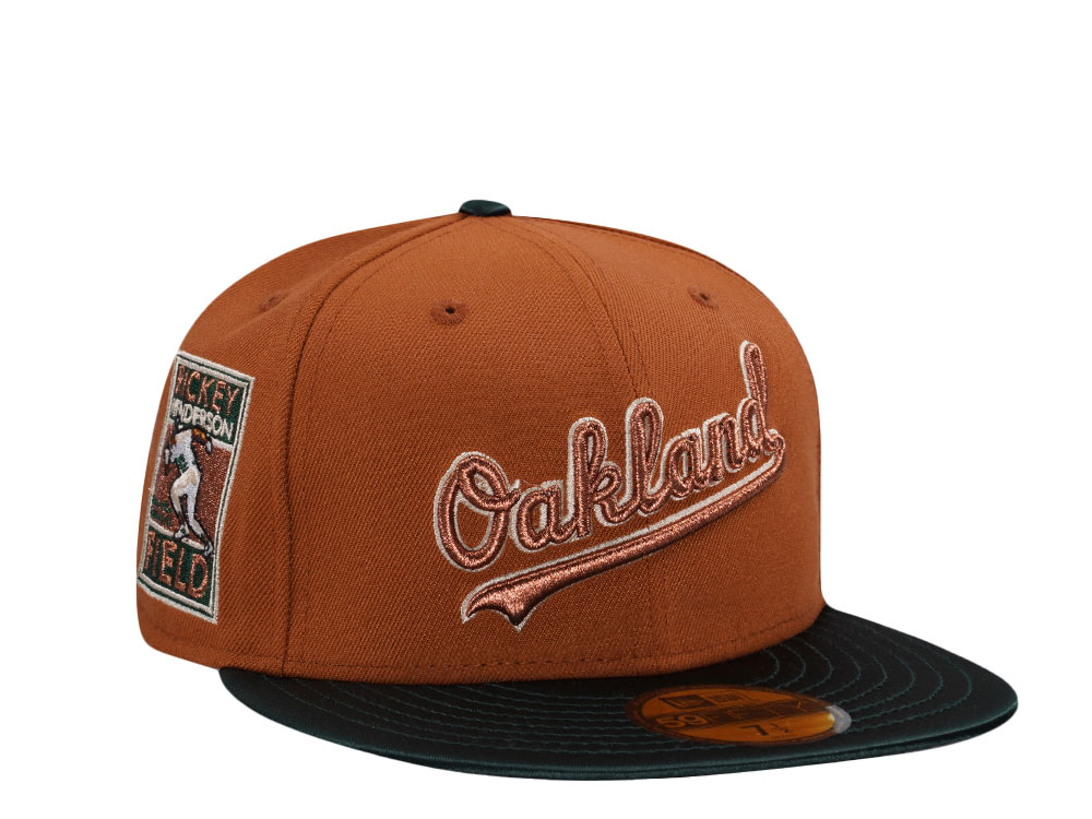 New Era Oakland Athletics Rickey Henderson Field Satin Brim Two Tone Edition 59Fifty Fitted Cap